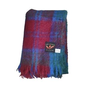 Creagatan Scottish tartan mohair throw